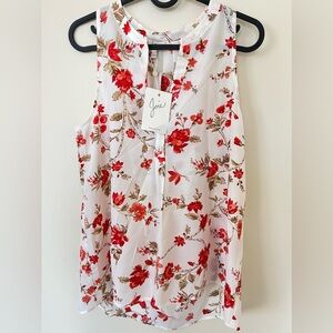 Brand new Josie with tags tank top floral design tank top 💐❤️